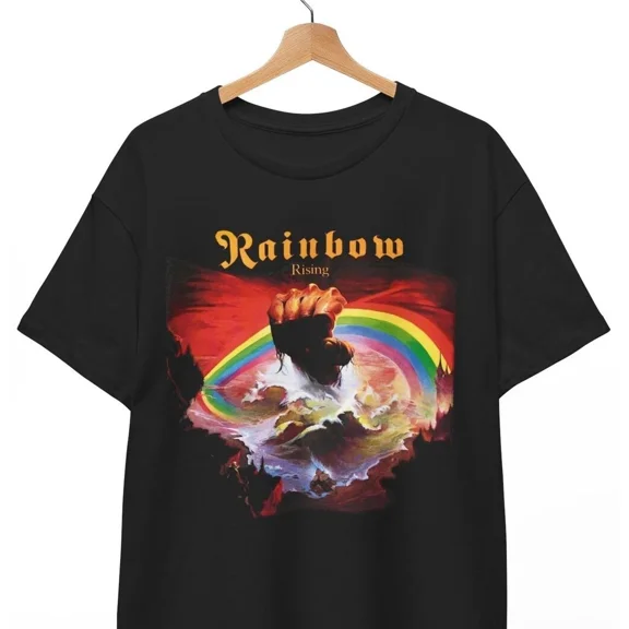 RAINBOW RISING RICHIE BLACKMORE T-SHIRT, Album Heavy Metal Band, Unisex Tee
