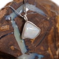 thumbnail image 1 of RAINBOW SPLASH DROP AUSTRALIAN WHITE OPALIZED SHELL NECKLACE, 1 of 4