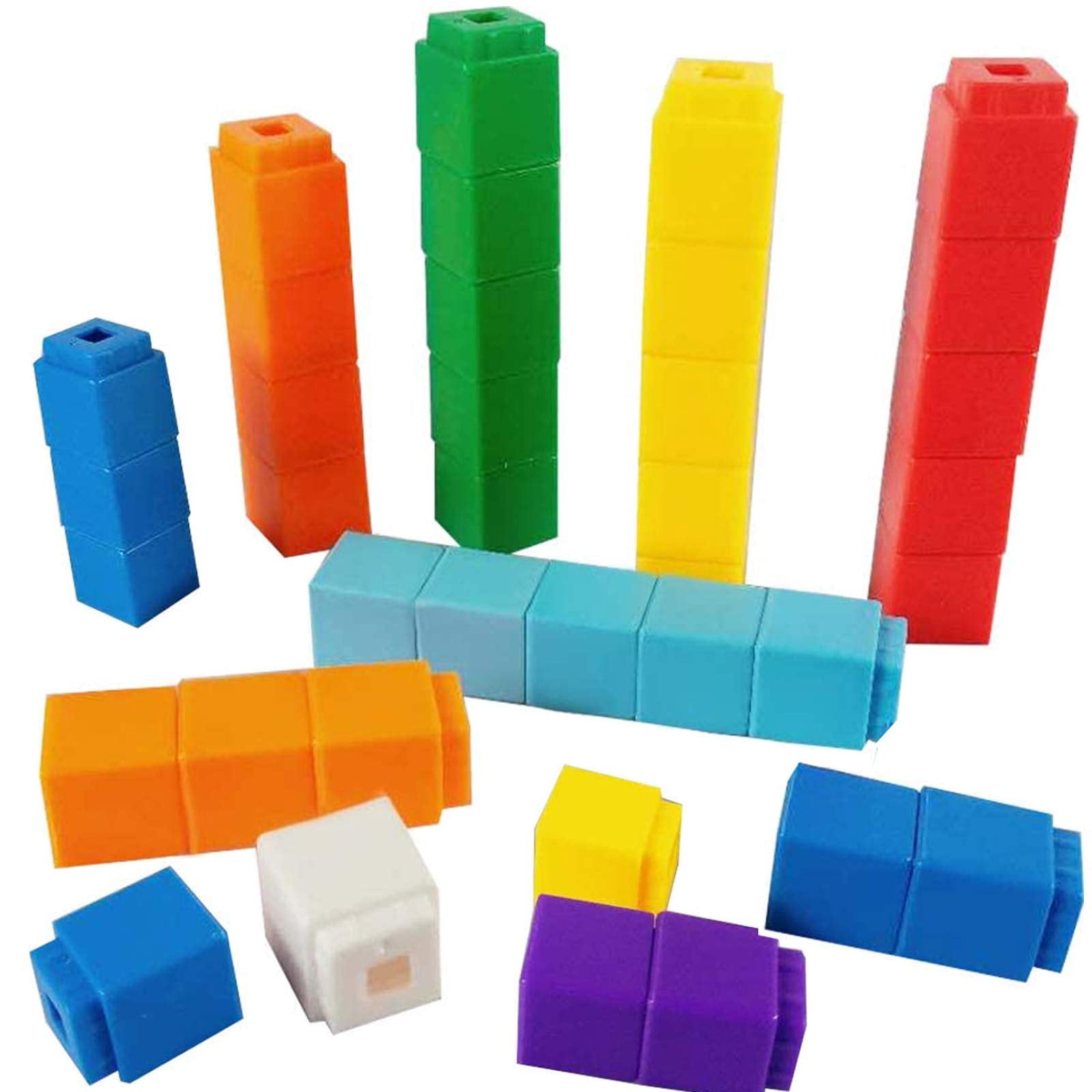 RAINBOW TOYFROG Math Manipulatives Counting Cubes, Educational Number ...