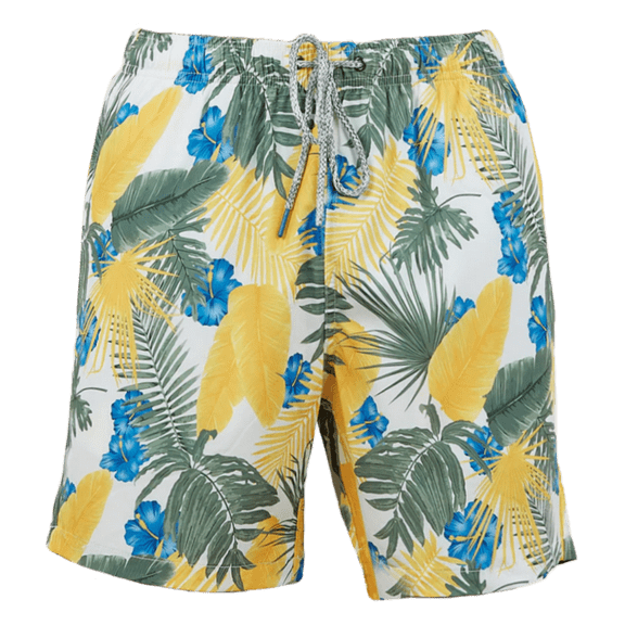 RAINFOREST Hot Tropics Swim Trunk (Lemon, Large)