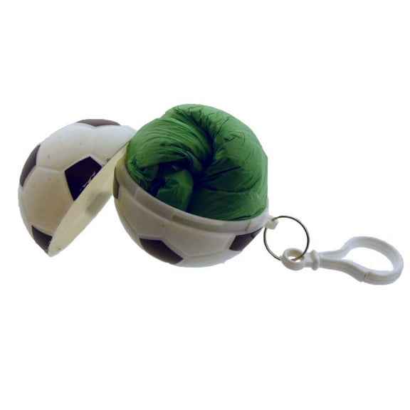 RAINGUARD Disposable Adult Rain Poncho | Stay Dry & Stylish | Includes Soccer Ball Key Ring | Lightweight & Compact | Perfect for Outdoor Events & Soccer Fans