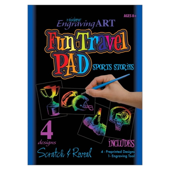 Royal & Langnickel Engraving Art Sports Stories Fun Travel Pad