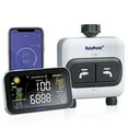 thumbnail image 1 of RAINPOINT 2 Outlets WiFi Sprinkler Timer, Automatic Water Garden Irrigation System, 2.4GHz Wi-Fi App Controlled, Bundle with LCD Display Hub, 1 of 6