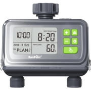RainPoint Smart Water Timer for Garden Hose with Up to 3 Preset Programs, Outdoor Drip/Sprinkler Irrigation Control, 2 Zone, 1 Pack