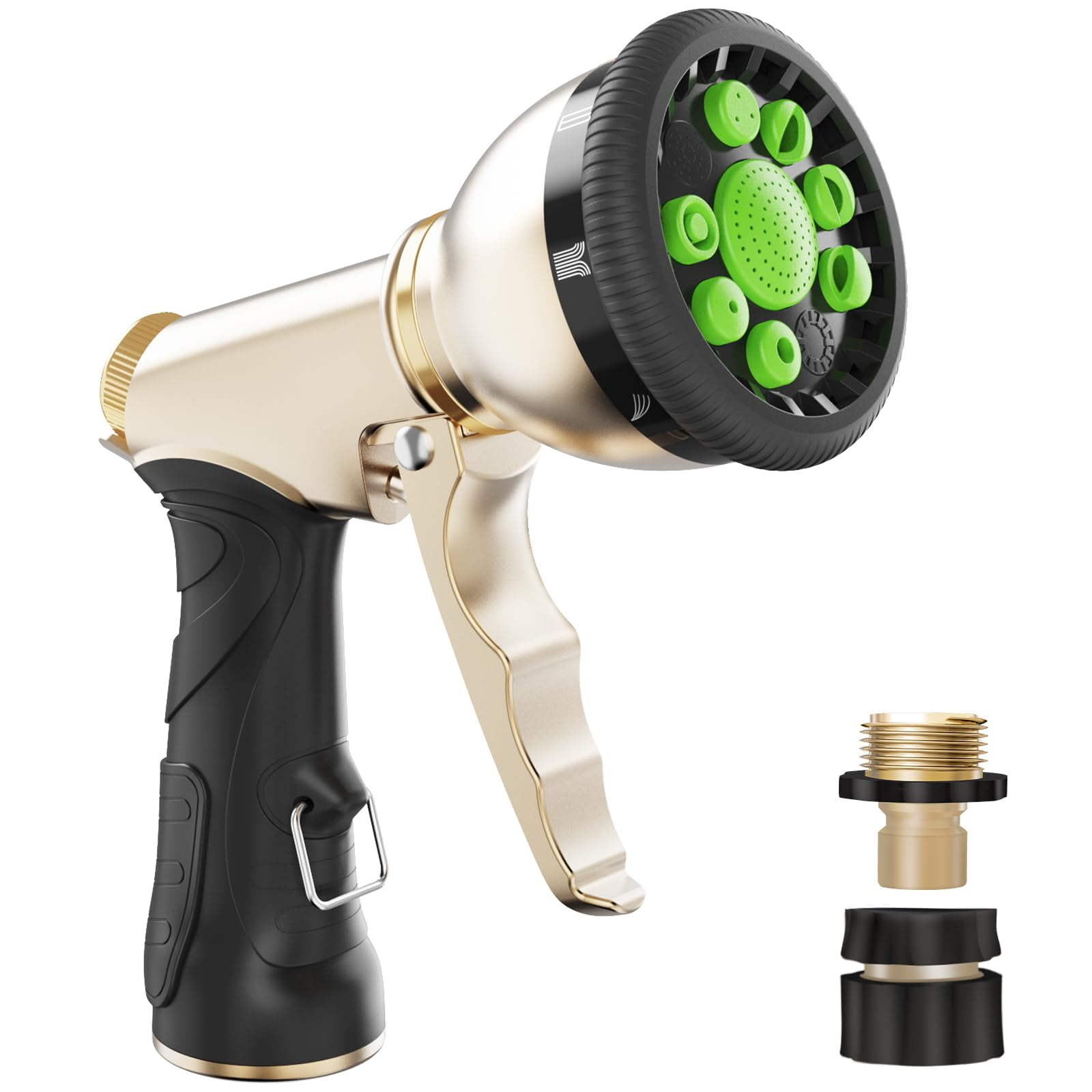 RAINPOINT Garden Hose Nozzle, Heavy Duty Metal Water Hose Sprayer
