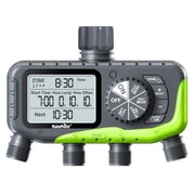 RainPoint Garden Hose Timer, 4 Outlets Water Timer Programmable Sprinkler Timed Watering Controller System Faucet Timer for Lawn Yard
