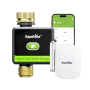 RainPoint smart WiFi watering timer 2Zone garden hose timer with APP IP65 waterproof sprinkler timer forlaw garden greenhouse 3/4" faucet