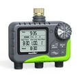 thumbnail image 1 of RainPoint 3 Zone Hose Timer with Brass Inlet Irrigation Sprinkler Timer, Large LCD Display, Rain Delay and Manual/Auto Mode, IP65 Waterproof for Yard/Garden Watering, 1 of 13