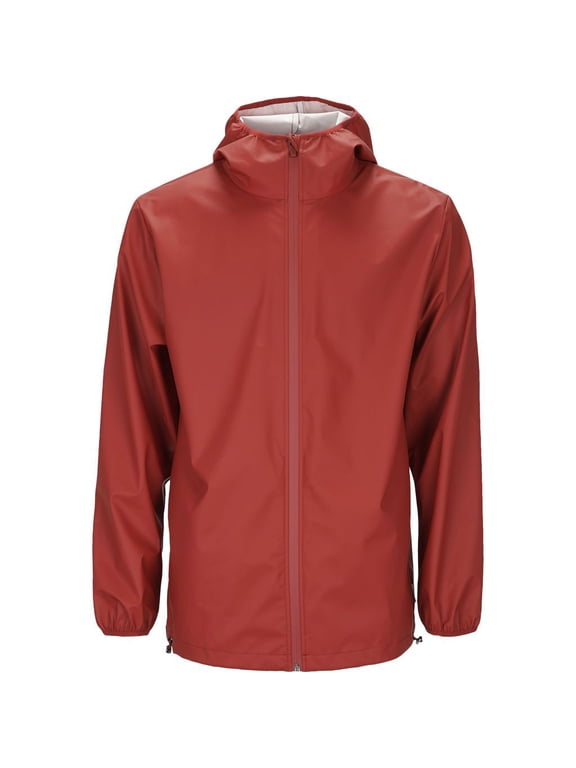 Unisex Base Jacket Raincoat, Scarlet, Large/X-Large
