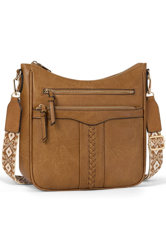 Roomy Crossbody Bags for Women Trendy Handbags Crossbody Purses Soft Leather Shoulder Bag Lightweight Travel Purse