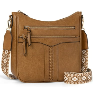 RAINSMORE Roomy Crossbody Bags for Women Trendy  Handbags Crossbody Purses Soft Leather Shoulder Bag Lightweight Travel Purse