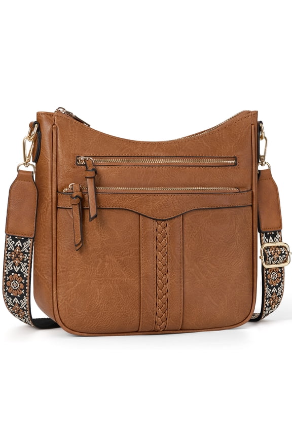 Roomy Crossbody Bags for Women Trendy Handbags Crossbody Purses Soft Leather Shoulder Bag Lightweight Travel Purse