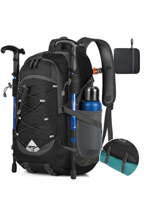 Hiking Backpack 40L Packable Lightweight Camping Backpack Men Women Waterproof Hiking Climbing Backpack Outdoor Travel,Black