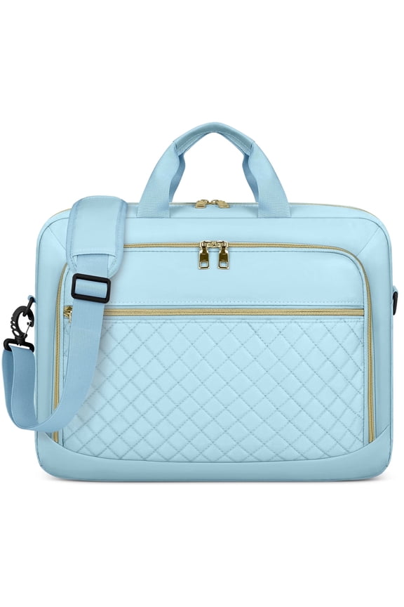 Laptop Bag 17.3 Inch Laptop Briefcase for Women Men Waterproof Shoulder Messenger Bag Large Computer Bag for Business Office Work College,Blue
