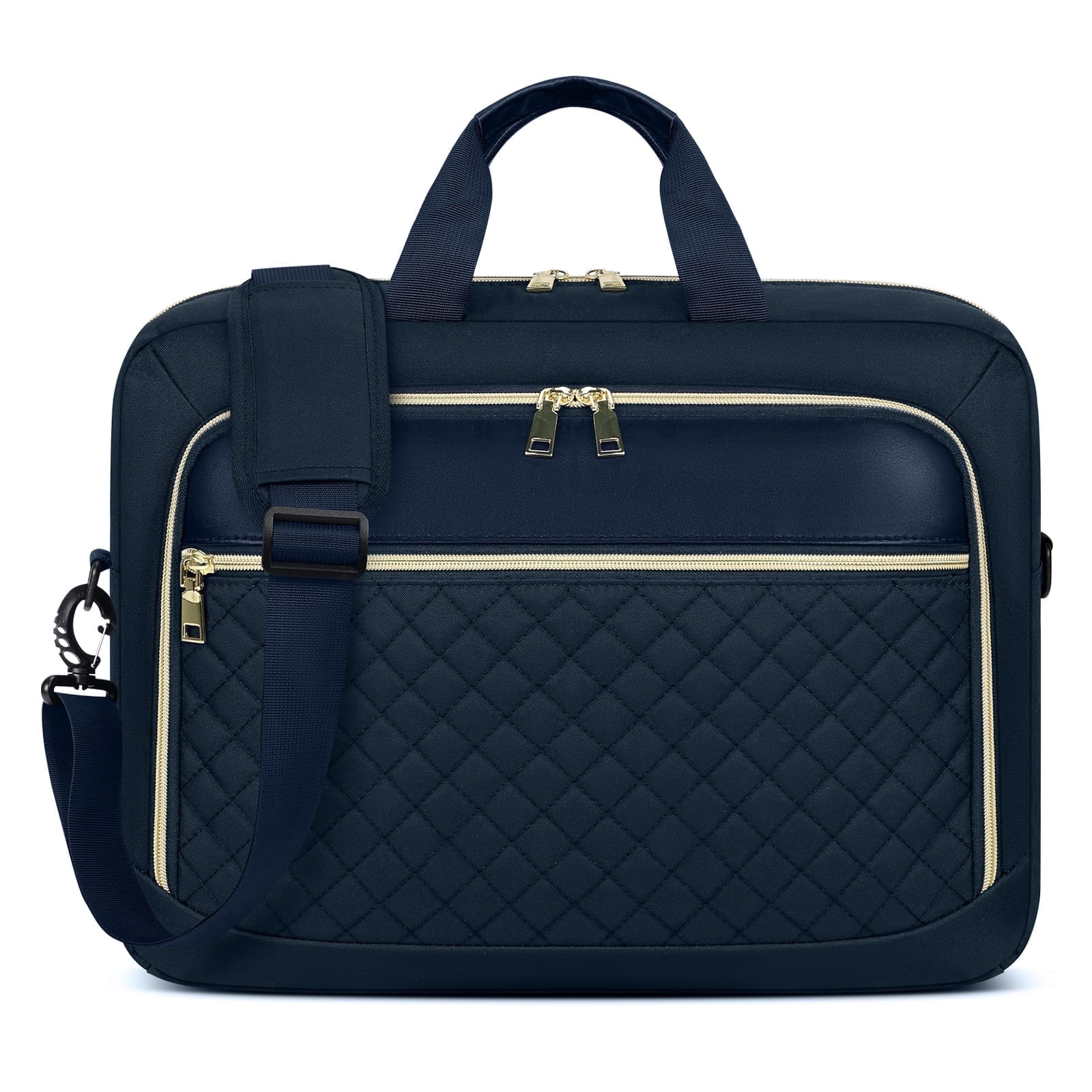 RAINSMORE Laptop Bag 17.3 Inch Laptop Briefcase for Women Men Waterproof Shoulder Messenger Bag Large Computer Bag for Business Office Work College,Dark Blue