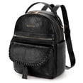 thumbnail image 1 of RAINSMORE Backpack Purse for Women PU Leather Waterproof Fashion Backpack Casual Daypack for Business Travel College,Black, 1 of 7