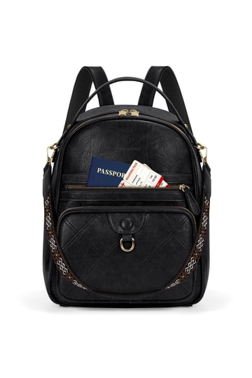black leather backpack walmart NoirTrek 1.0 13.3 inch in length Leather Backpacks for Travel and