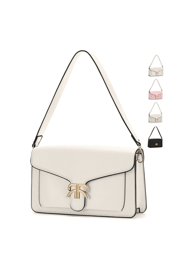 Handbags for Women Small Top Handle Purse Underarm Clutch Vintage Trendy PU Leather Shoulder Bags,Beige