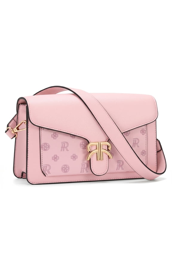 Handbags for Women Small Top Handle Purse Underarm Clutch Vintage Trendy PU Leather Shoulder Bags,Pink