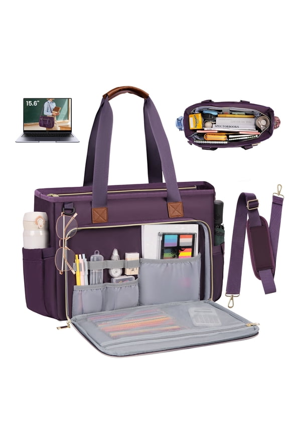 Teacher Tote Bag 15.6 inch Laptop Bag for Women Work Bags Nurse Bag Lightweight Laptop Tote Computer Briefcase