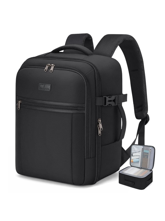 Travel Backpack 24L Cabin Size Carry on Bag for 15.6 inch Laptop Bag for Women Men Underseat Hand Luggage Bag with Hidden Anti-Theft Pocket