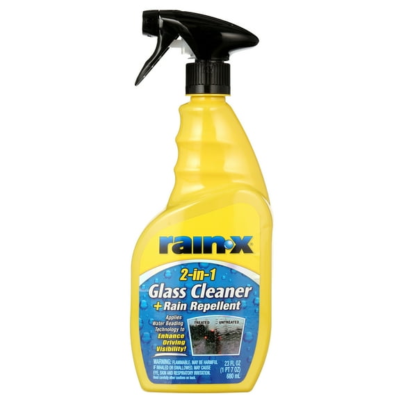Rain-X 5071268 2-in-1 Glass Cleaner and Rain Repellant, 23 oz. - Provides a Streak-Free Clean for Automotive Glass While Preventing Sleet, Snow, Ice, and Road Spray Build Up