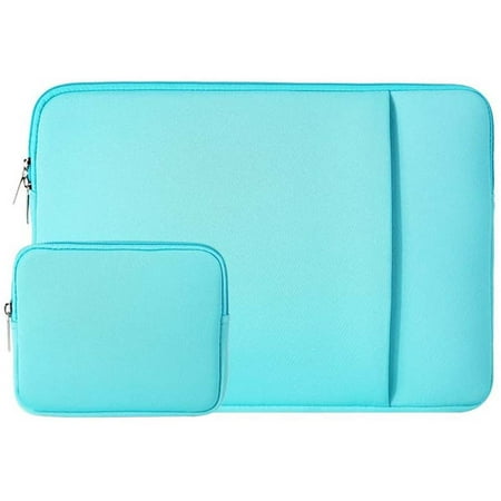 RAINYEAR 11-11.6 Inch Laptop Sleeve Case Soft Carrying Computer Bag Cover with Front Pocket & Accessories Pouch,Compatible with 11.6 MacBook Air for 11" Notebook Tablet Ultrabook Chromebook(Blue)