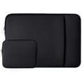 thumbnail image 1 of RAINYEAR 11-11.6 Inch Laptop Sleeve Case Soft Carrying Computer Bag Cover with Front Pocket & Accessories Pouch,Compatible with 11.6 MacBook Air for 11" Notebook Tablet Ultrabook Chromebook(Black), 1 of 7