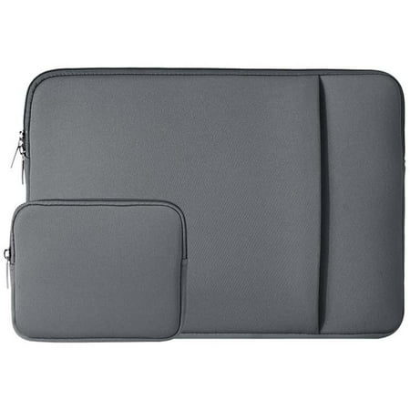 RAINYEAR 11-11.6 Inch Laptop Sleeve Case Soft Carrying Computer Bag Cover with Front Pocket & Accessories Pouch,Compatible with 11.6 MacBook Air for 11" Notebook Tablet Ultrabook Chromebook(Gray)