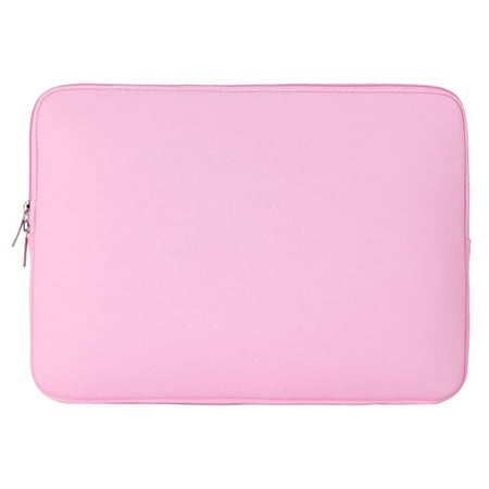 RAINYEAR 11-11.6 Inch Laptop Sleeve Protective Case Soft Carrying Computer Zipper Bag Cover Compatible with 11.6" MacBook Air for 11" Notebook Tablet Chromebook (Pink)