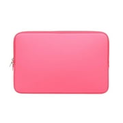 RAINYEAR 11-11.6 Inch Laptop Sleeve Protective Case Soft Lining Carrying Bag Padded Zipper Cover Compatible with 11.6" MacBook Air for 11" Notebook Computer Tablet Chromebook(Bright Pink)