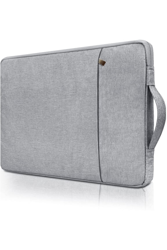 13.3 Inch Laptop Sleeve Case Compatible with MacBook Pro 14 M1 A2442,13" MacBook Air/Pro,13.3" Chromebook Notebook,Handbag with Handle Front Pocket Briefcase Waterproof Bag, Gray