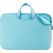 RAINYEAR 13 Inch Laptop Sleeve Case Compatible with 13" 13.3" 13.5" Chromebook Notebook Computer Ultrabook, Protective Slim Padded Carrying Bag Cover with Handle Strap Pocket (Blue)