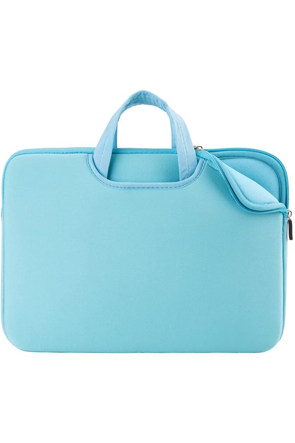 13 Inch Laptop Sleeve Case Compatible with 13" 13.3" 13.5" Chromebook Notebook Computer Ultrabook, Protective Slim Padded Carrying Bag Cover with Handle Strap Pocket (Blue)