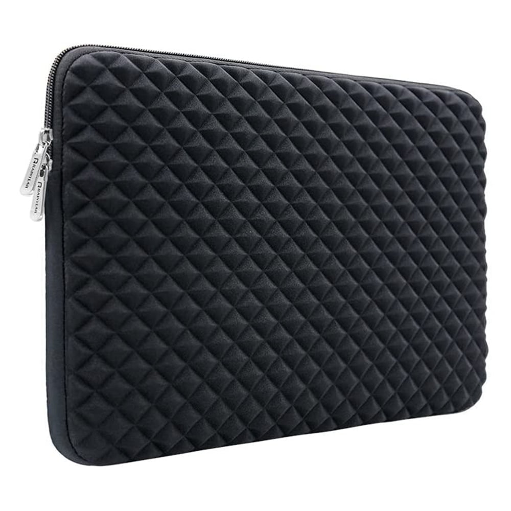 RAINYEAR 14 Inch Laptop Sleeve Diamond Foam Shock Resistant Neoprene