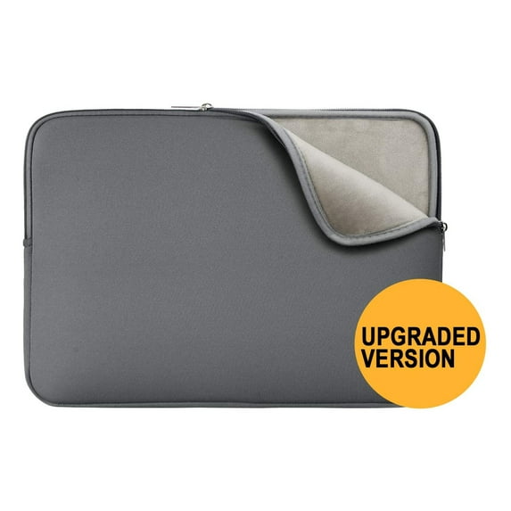 RAINYEAR 14 Inch Laptop Sleeve Protective Case Soft Lining Padded Zipper Cover Carrying Bag Compatible with 14" Notebook Computer Tablet Ultrabook Chromebook (Gray,Upgraded Version)