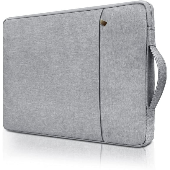 RAINYEAR 16 Inch Laptop Sleeve Case Specially Compatible with 2022 2021 16" MacBook Pro A2141 A2485 M1,Handbag with Handle Strap Front Pocket Briefcase Polyester Waterproof Carrying Bag, Gray