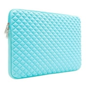 RAINYEAR 16 Inch Laptop Sleeve Diamond Foam Shock Resistant Neoprene Padded Protective Case Fluffy Lining Zipper Cover Carrying Bag Compatible with 16" MacBook 