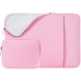 thumbnail image 1 of RAINYEAR 16 Inch Laptop Sleeve Protective Soft Case Cover Bag with Front Pocket & Accessories Pouch,Specially Compatible with 2021 2022 16" MacBook Pro M1 for Model A2141 A2485(Pink,Upgraded Version), 1 of 7