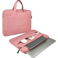 thumbnail image 1 of RAINYEAR Laptop Case Sleeve 15.6 inch Compatible with 15.6" Notebook Computer Chromebook, Protective Waterproof Polyester Padded Carrying Bag Cover with Hidden Handle Multiple Pocket, Pink, 1 of 6