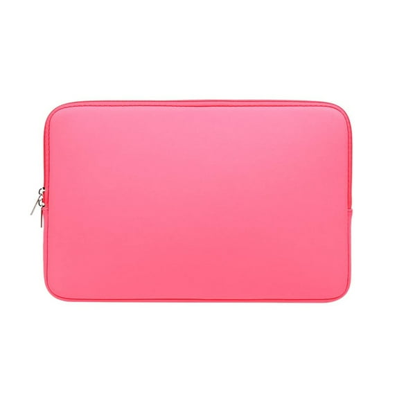 RAINYEAR Laptop Sleeve Case Compatible with 13.3 Inch MacBook Air Pro Touch Bar for 13.3" Notebook Computer Tablet Chromebook 13" Soft Cover Protective Case Zipper Carrying Bag(Bright Pink)