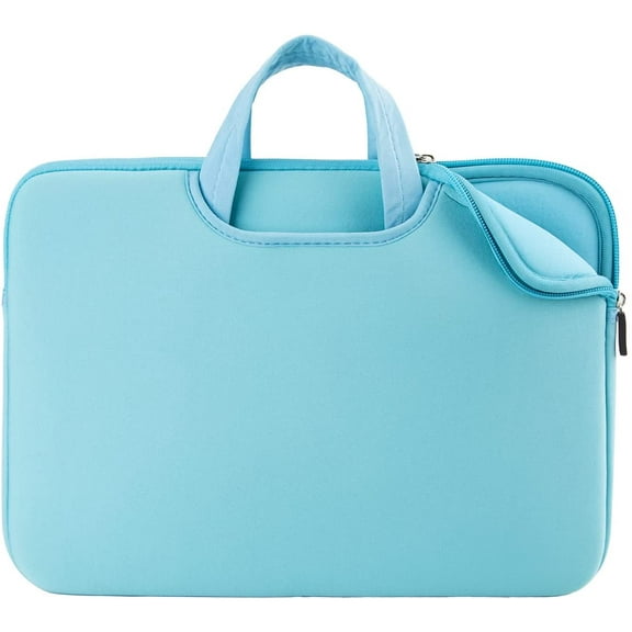 RAINYEAR Laptop Sleeve Case Compatible with 15.6 Inch Chromebook Notebook Computer Ultrabook, Protective Slim Padded Carrying Bag Cover with Handle Strap Pocket for Men Women (Blue)