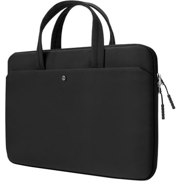 RAINYEAR Protective Laptop Sleeve Case for 15.6-16 Inch Macbook Air/Pro Laptop Chromebook Computer, Slim Lightweight Computer Carrying Bag Cover Briefcase with Handle, Black