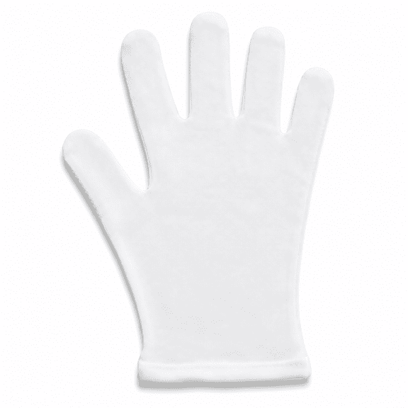 RAIRSKY 12 Pairs White Cotton Gloves for Serving Inspection Costume - Cloth Gloves for Dry Hands Eczema SPA Moisturizing