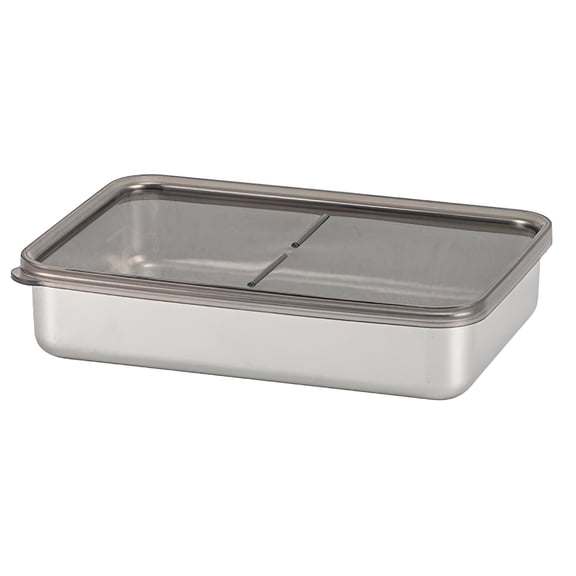 RAIRSKY 13oz Bacon Containers with Airtight Lids,304 Stainless Steel Deli Meat Keeper,Stackable Food Storage Boxes for Refrigerator,Saving Lunch Ham,Spaghetti,Asparagus,Celery