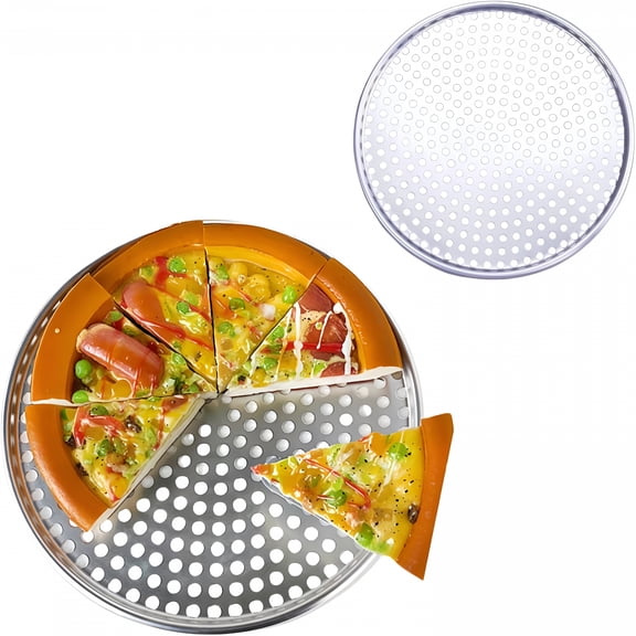 RAIRSKY 16 Inch Round Pizza Pan with Holes,Heats Evenly And Non-Stick,Pizza Pans 16 Inch