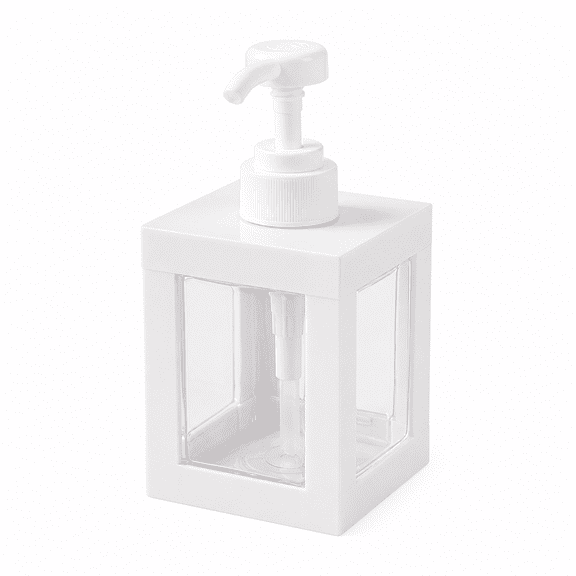RAIRSKY 17Oz Soap Dispenser, Clear Plastic Pump Bottle for Kitchen Sink & Bathroom, Refillable Empty Lotion Soap Dispenser Liquid Container, Shampoo and Body Wash Hand Soap Dispenser