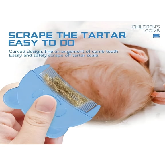 RAIRSKY 1pc Baby Comb Remove Maza Fetal Hair Cradle Cap & More - Clean & Comfort Your Newborn!