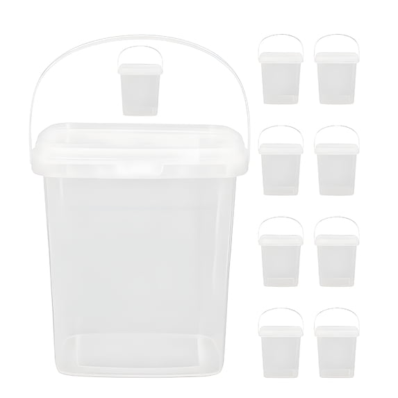 RAIRSKY 2026 New 10 Pcs Ice Cream Bucket Dessert Cups Reusable Yogurt ...