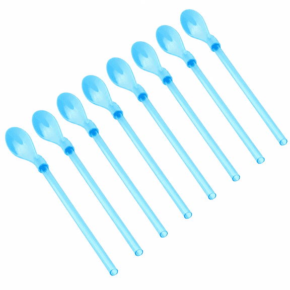 RAIRSKY 2026 New 10 Piece Long Handle Spoon Plastic Coffee Stirring Spoons Tall Iced Tea Ice Cream Sundae Cocktail Hot Chocolate Longdrink Spoons